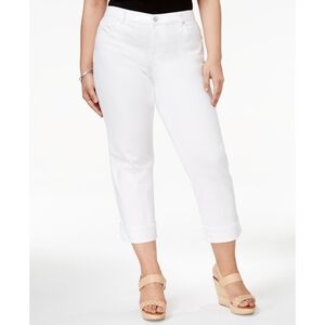 Style & Co Womens Cuffed Mid Rise Capri Jeans 24W